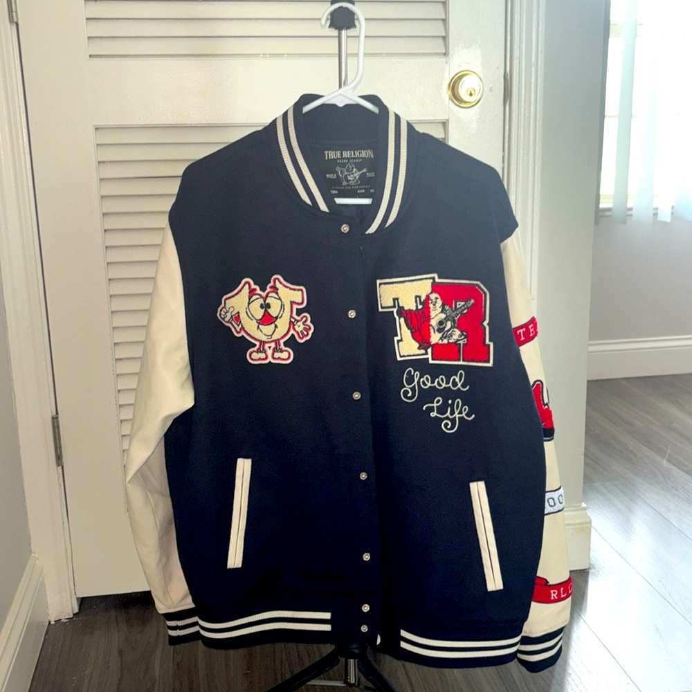 True Religion Varsity Jacket Men’s Large